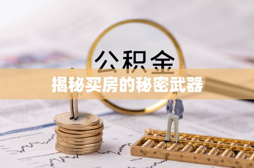 瓜州揭秘买房的秘密武器